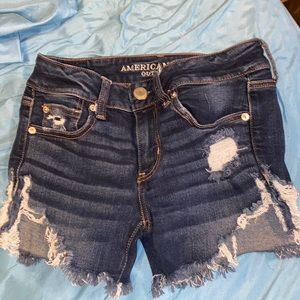 American Eagle Ripped Jean shorts